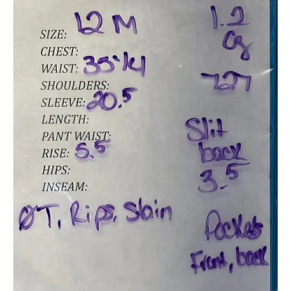 Wrangler Womens Size 12/M Blue Jean Skirt Pockets Back Slit - Picture 12 of 12